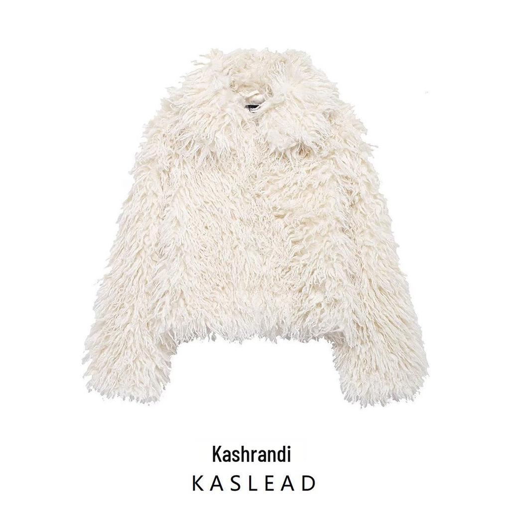 2024 Осень Женское пальто из искусственного меха в европейском и американском стиле - Простая мода