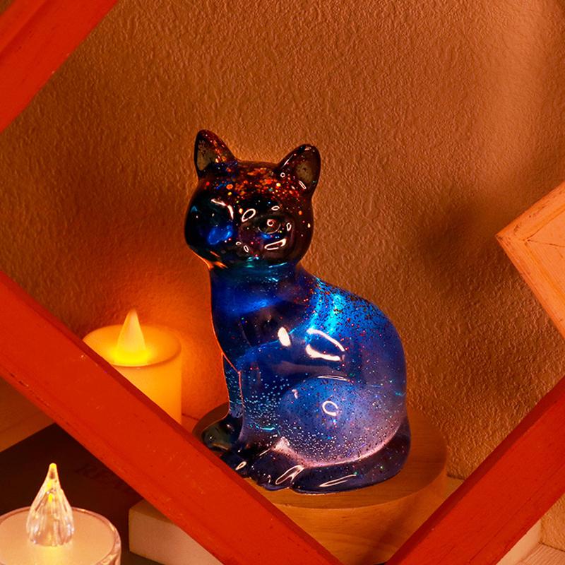 1 шт. DIY милые животные кристальные капли клей 3D форма пасхальный кролик кошка собака силиконовая форма для изготовления свечей домашнее украшение стола ремесла