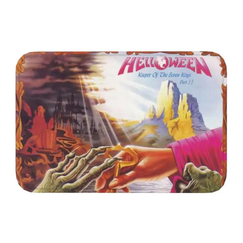 Helloween Keeper Of The Seven Keys Part Front Door Floor Entrance Mats Outdoor Heavy Metal Rock Bath Kitchen Doormat Carpet Rug
