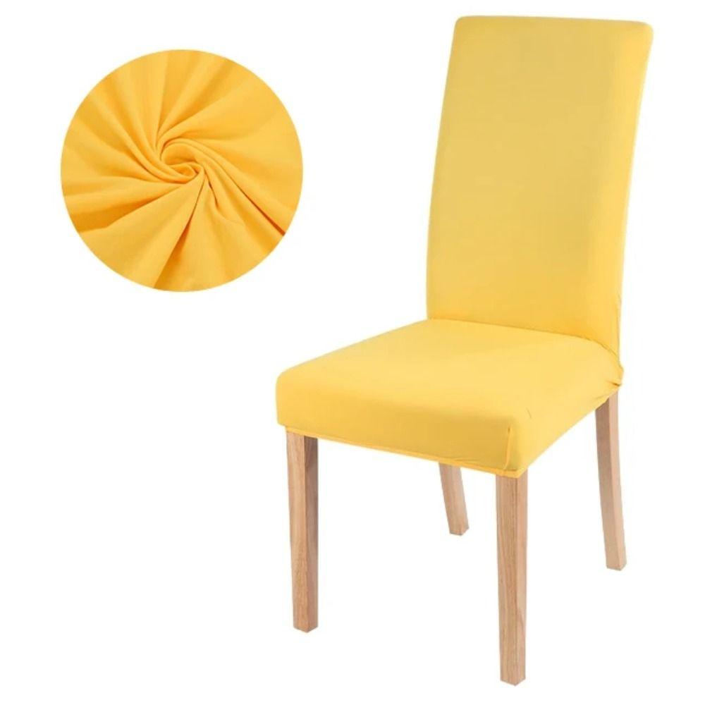 Elastic Chair Cover Waterproof Chair Slipcover Protector Anti-dirty Seat Cover Dining Room Kitchen