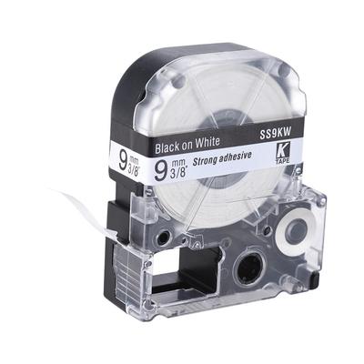 Совместимы со стандартными лентами для этикеток Epson/KingJim SS9KW, черным по белому, 9 мм.