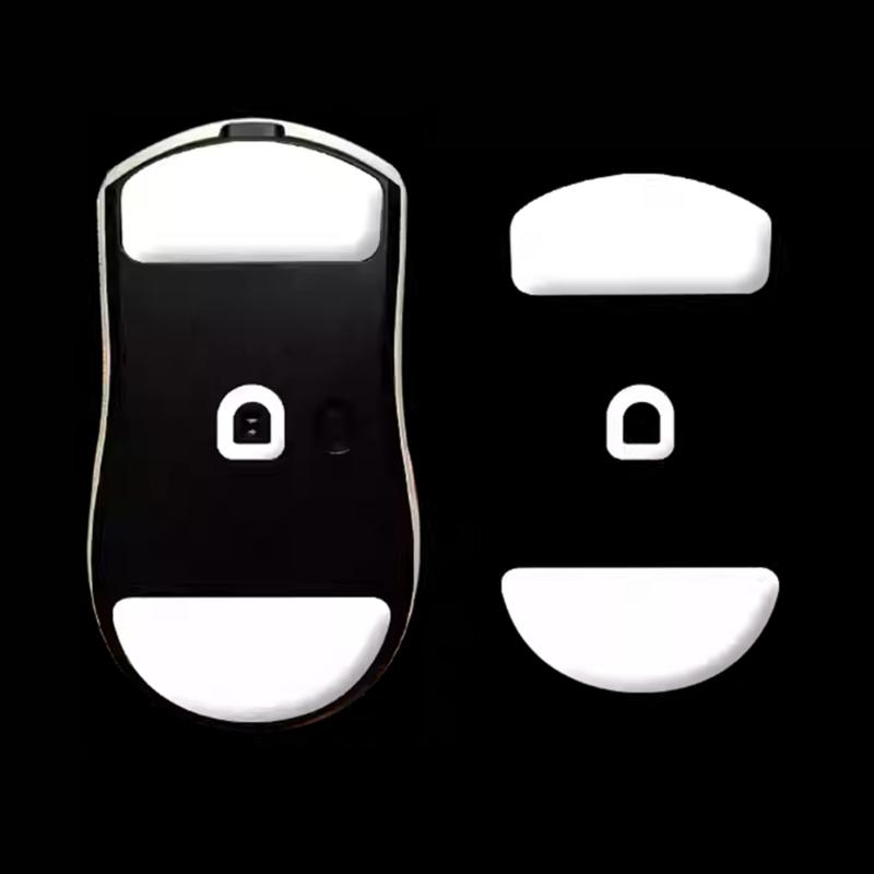 Esportstiger Ice Mouse Skates Stickers Mouse Feet Pad Round Glides Curveds Edges for ATK X1 Mouse