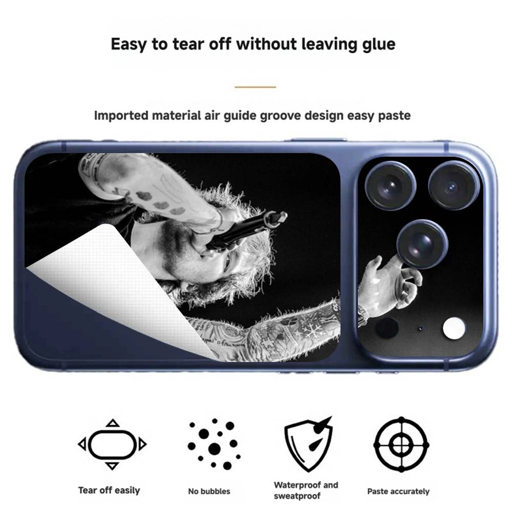 Певец Эд Ширан Для iPhone 17 pro max Новая Печать Задняя Крышка Наклейка Обёртка Плёнка Задняя Защитная Наклейка Плёнка Креативная