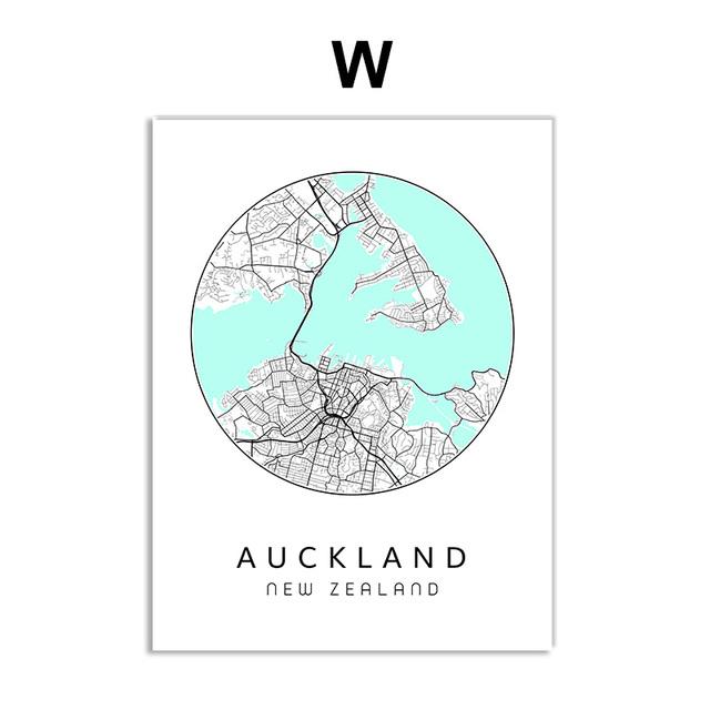 Скандинавский минималистичный холст, картина с картой мира, плакат, Бостен Лэндон, Нью-Йорк, настенное искусство, украшение для дома, комнаты, цитаты, без рамки