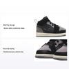 Air 1 Mid SE Craft TD Inside Out - Детские кроссовки черные светло-графитовые с парусом цементно-серого цвета DV0437-001