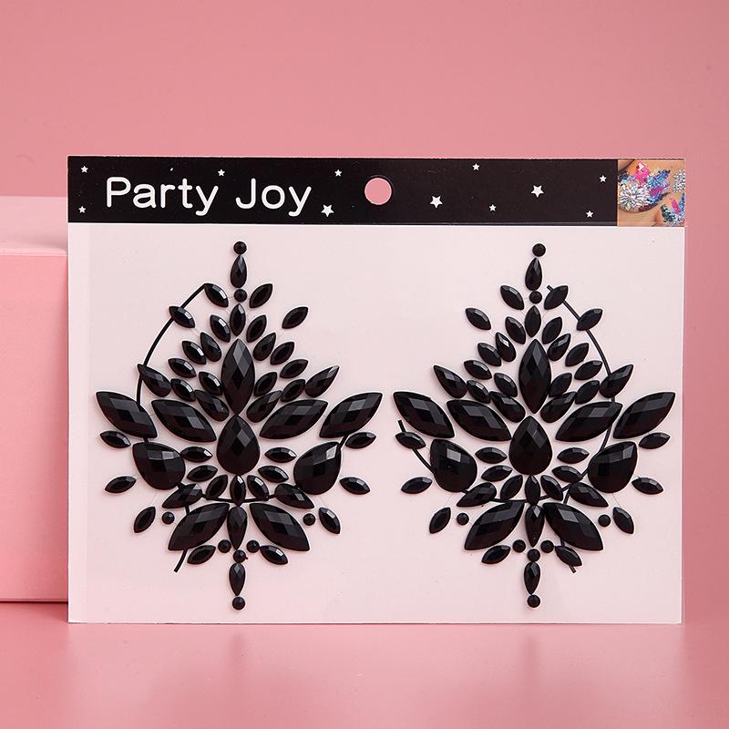 Блестящие тату-наклейки для макияжа и украшения груди на карнавал