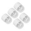 5pcs Makeup Sponge Travel Case Double Layer Hollow Airy Bracket Dust Proof Cover Beauty Egg Holder W