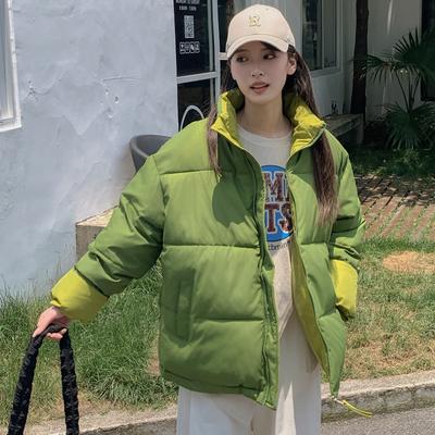 Пуховик и хлопковая куртка женская зима 2025 новая стеганая куртка корейская версия студенческая стойка воротник куртка-булочка утолщенная стеганая куртка
