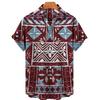 Summer Fashion Short Sleeve Hawaiian Men's Shirts Summer Casual Tops Beach Party Vacation Shirts Outdoor Men's and Women's Shirt