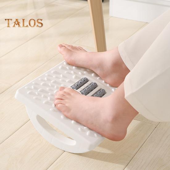 Табурет-качалка для ног с массажным роликом для облегчения боли при ахиллите, подошвенном фасциите, качающаяся подставка для ног, домашний офис, подстольный массажный низкий табурет