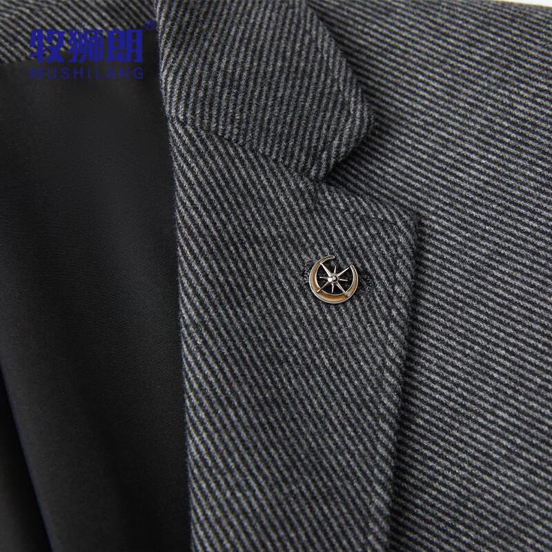 Мужской пиджак в стиле business casual из смесовой шерсти