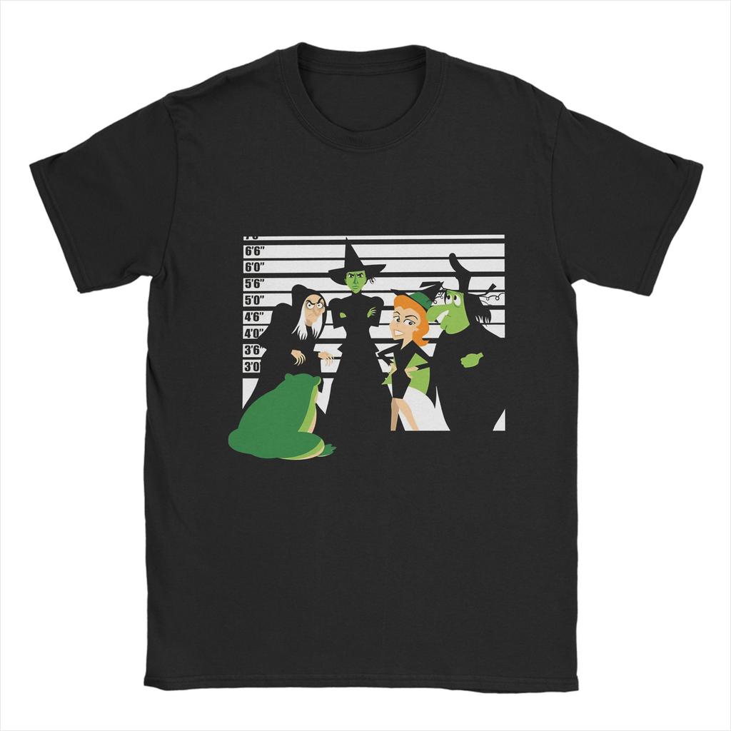 Elphaba The Wicked Men's T Shirts Novelty Tees Short Sleeve Crewneck T-Shirt Cotton Printing Tops - Men's Summer Cotton Grap...