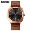 Skmei Новые модные кожаные часы мужские водонепроницаемые деловые кварцевые часы немеханические часы взрыв