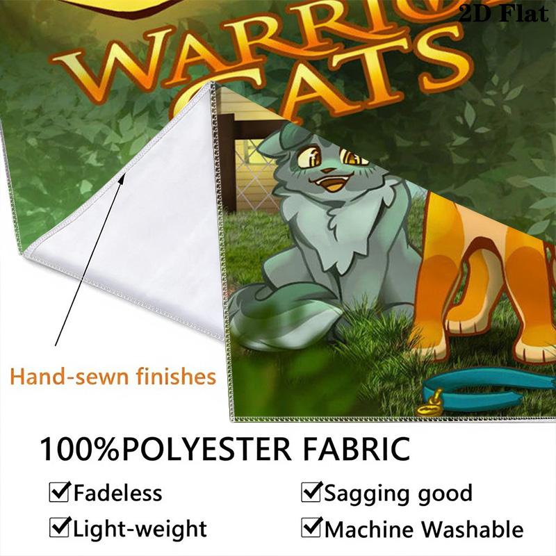 Warrior Cats movie Pattern Home Decor Tapestry, Wall Hanging, Decorative RV Wall Cloth.XGT0914576