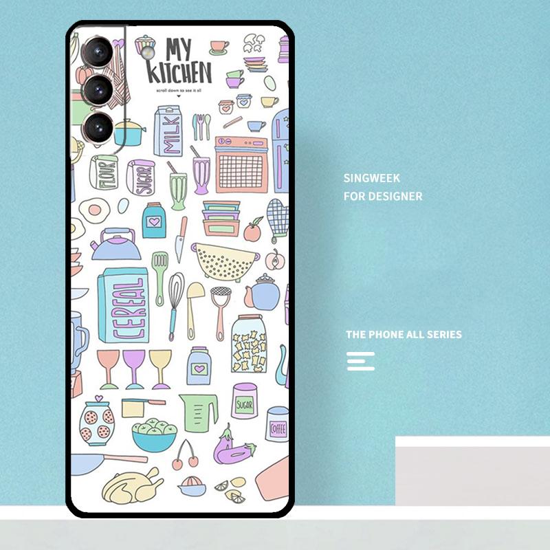 Baking Cook Chef Case For Samsung Galaxy S25 Ultra S21 S22 S23 S24 Ultra S9 S10 S20 Plus S25 FE Phone Cover