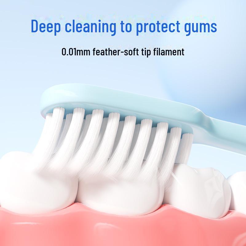 Семейная упаковка из 6 зубных щеток со смешанной щетиной — средней мягкости и жесткости