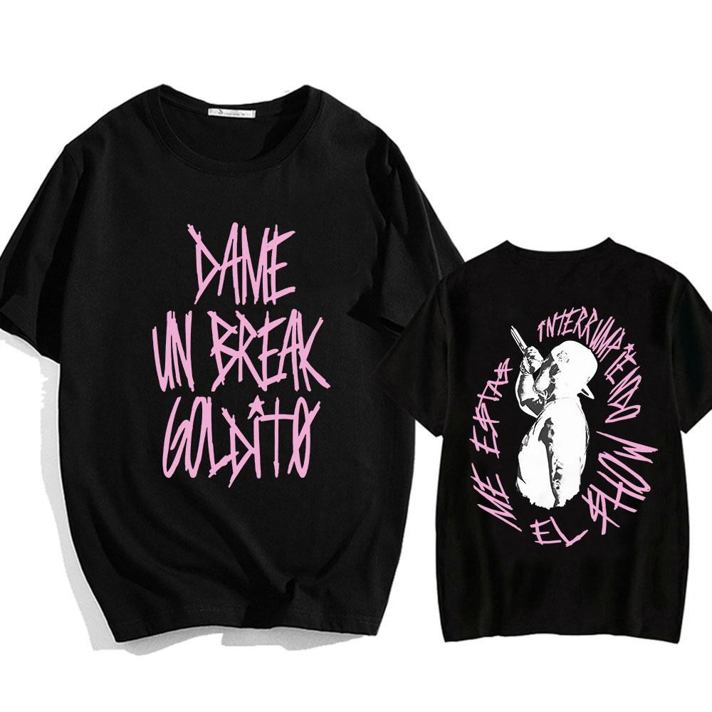 Футболка Jhayco VIDA ROCKSTAR с круглым вырезом, повседневная мужская/женская, летняя, высококачественная, мягкая, хлопковая футболка