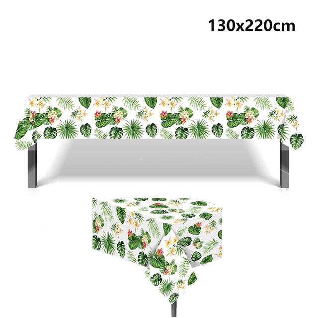 Скатерть с животными, листьями, жирафами, скатерти для сафари в джунглях, украшения для дня рождения 