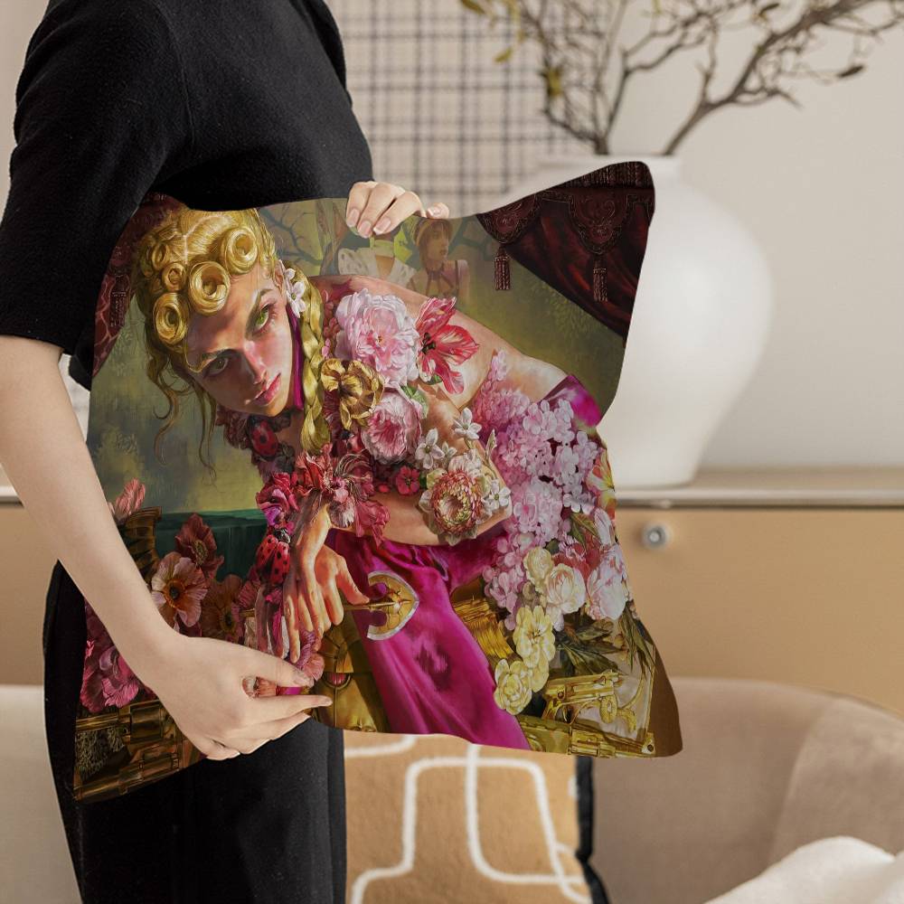 Anime JoJo Bizarre Adventure Retro Anime Cushion Cover Car Throw Pillow Case For Sofa Car Christmas Gift 40x40cm 45x45cm