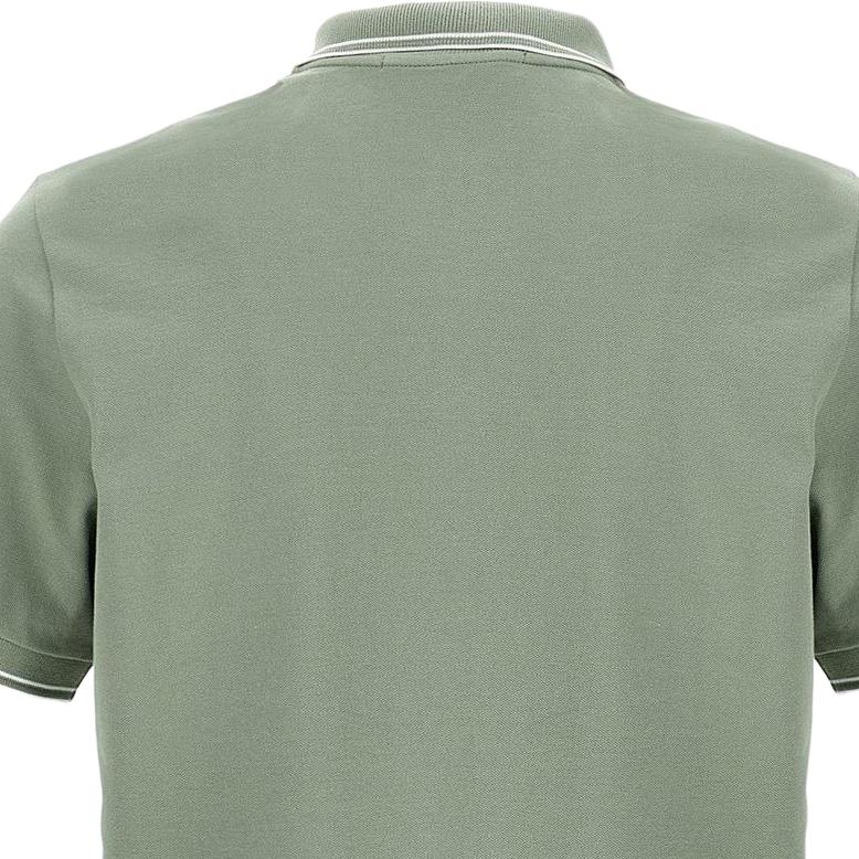 Stone Island Logo Patch Slim Fit Polo Shirt Men tops Green K1S1522002SCS0018-V0055