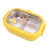 Cute Duck Stainless Steel Lunch Container 2 Compartments Leak Proof Design Perfect for Children's Meals Anywhere