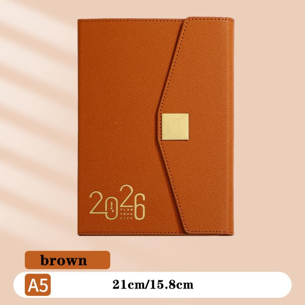 Square Buckle Planner Notebook A5 English Notebook NEW Schedule Book  Daily Plan Time Organizer