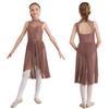 Lyrical Dance Dress for Girls Latin Jazz Gymnastics Leotard 5-16 Years Ballet Dress Performance Costume