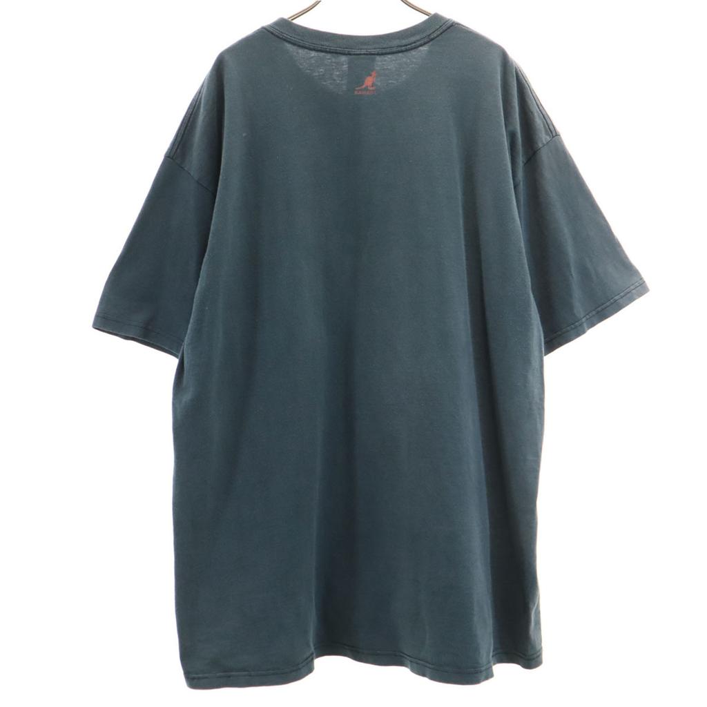 KANGOL Сделано в Японии Футболка с коротким рукавом XXL угольный Biggs Мужская Б/У