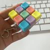 Механическая клавиатура Fidget Keychain Снятие стресса и беспокойства Портативная дорожная тихая детская взрослая клавиатура с 1/9 клавишами Щелкающая сенсорная клавишная игрушка