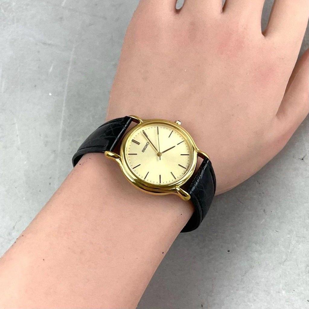 Б/у Рабочее состояние/Новая батарея SEIKO 7N01-6030 Кварцевые Мужские Часы 1990