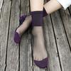 Exquisite Ladies Sexy Lace Fishnet Stockings Transparent Elastic Ankle Glass Socks Mesh Stockings