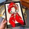 70cm Korean-Style Silk Square Scarf: Fashionable, Versatile Neck Protection and Decorative Accessory