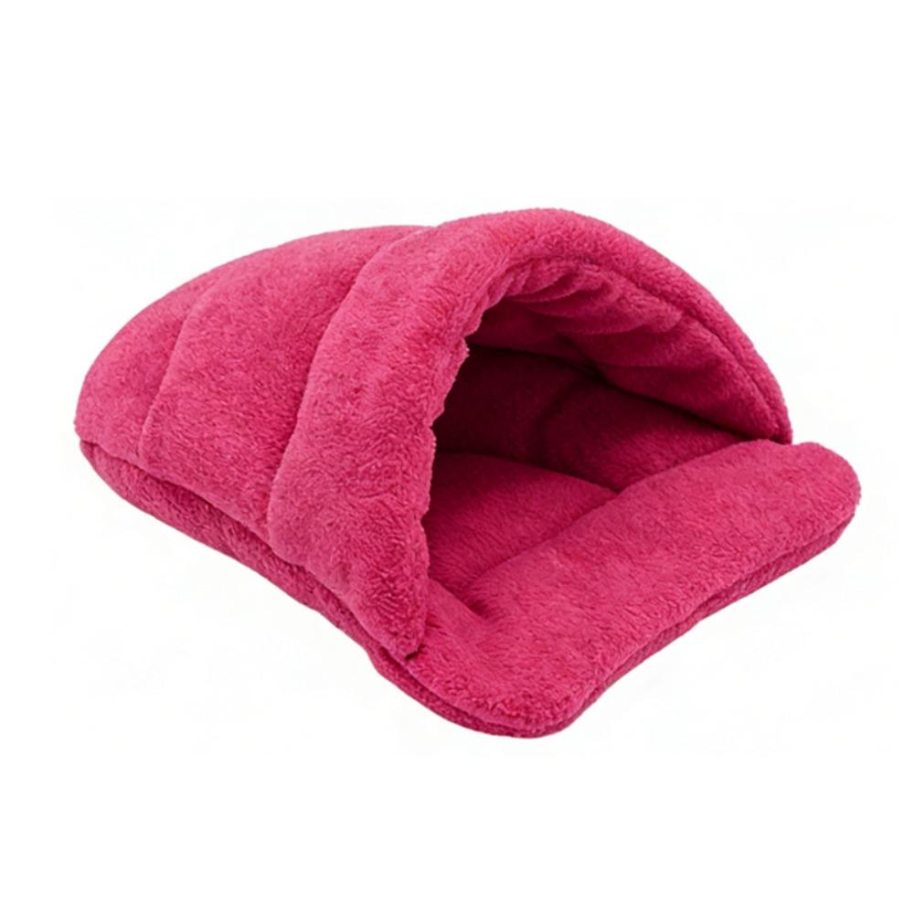 Fleece Pet Bed Sweat-absorbent Pet House Kitten Mat Sleeping Bag Small Pet
