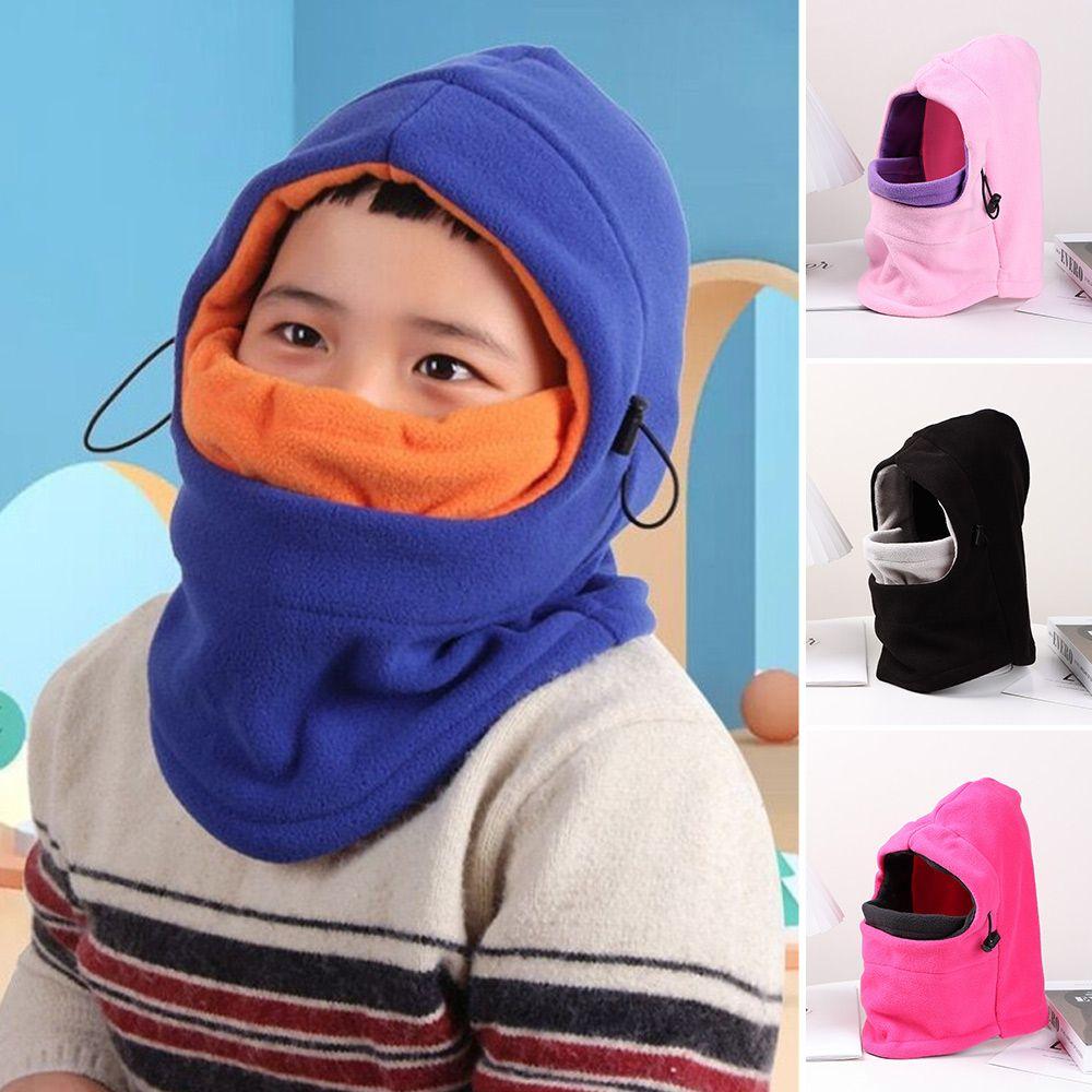 Winter Neck Warm Thermal Children Cap Ski Mask Hood Cap Balaclava Hat Full Face