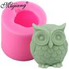 Silicone Mold 3D Owl Animal Resin Candle Fondant Chocolate Candy Cake Molds Baking Decorating Tools