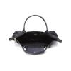 Longchamp Le Pliage Green 23 Сумка-тоут 'Пельмень' с короткими ручками, на молнии, из переработанного холста, Маленькая женская сумка-тоут, Черная 1621919001