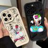 Милый Мультяшный Чехол D-Diddls для iPhone 17 16e 16 15 14 13 12 11 Air Pro Max Mini XR XS X 7 8 6 6s Plus Мягкая Задняя Крышка из ТПУ