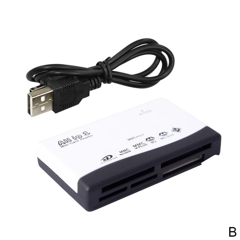 6 In 1 Memory Card Reader For Sd Micro Sd Cf Xd Ms Pro M2 Card Reader Universal Usb Adapter For Windows 11 10 8 7 Mac Os Pc