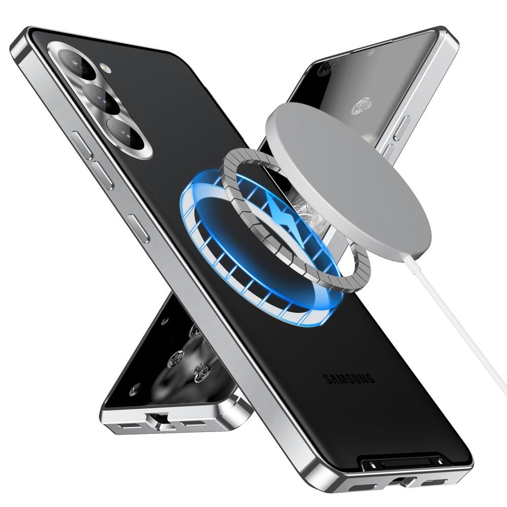 Samsung Galaxy S23 Camera Protection Case, CamShield MagSafe, Clear/Silver