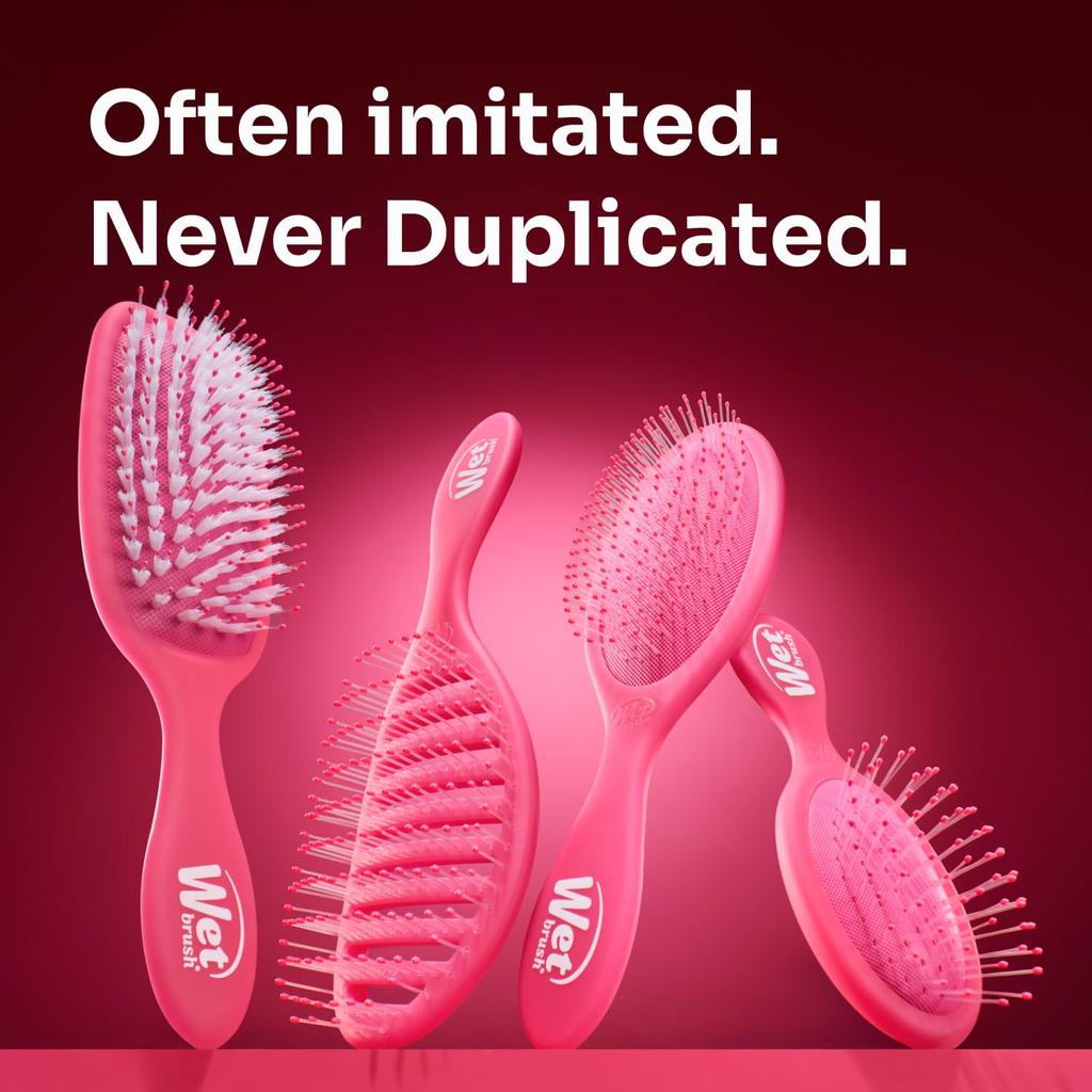 Wet Brush Original Detangler Hair Фиолетовая Щетка для Распутывания Волос Щетина IntelliFlex Скользит Сквозь Колтуны Для Всех Типов Волос Сухие Поврежденные Женщины Мужчины Щетка,