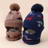 Kids' Winter Hat & Scarf SetSoft Warm Knit Beanie with Ear Flaps, Lightweight Warmth for Boys & Girls, Perfect For Halloween Winter Hat