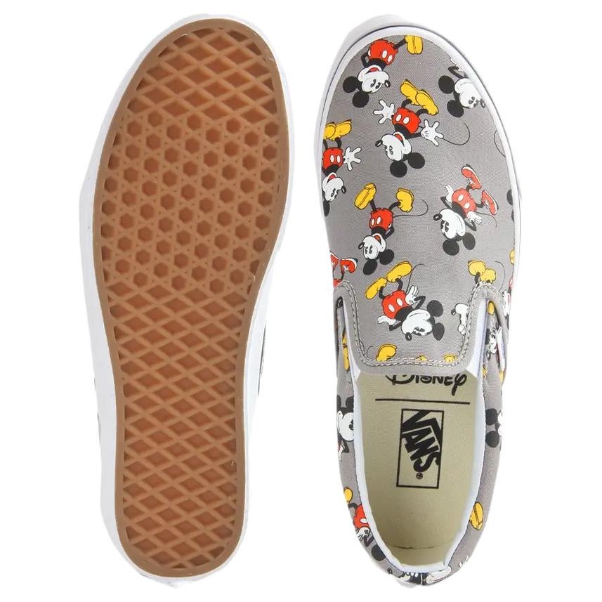 Disney x Vans Classic Slip-On Mickey Mouse Unisex Sneakers Grey Frost-Grey VN-00MEGHG