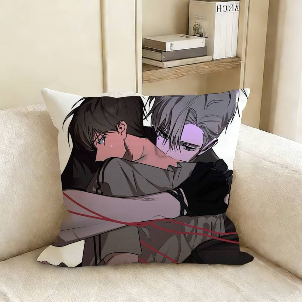 PPassion Bl Anime Pillow Case Living Room Sofa Cushion Cover Suitable For Home Bedroom Room Decoration