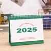 2025 Small Desk Calendar Standing Flip Desktop Calendar Monthly Planner Time Management Organizer for Home Office School