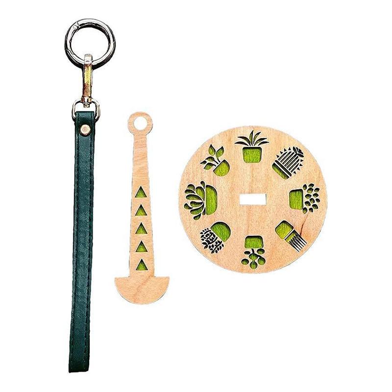 Держатель пряжи, деревянный, для прядения, вязания, аксессуаров, подставка для швейных принадлежностей, швейная катушка с ремешком на запястье, моталка для шерстяных клубков