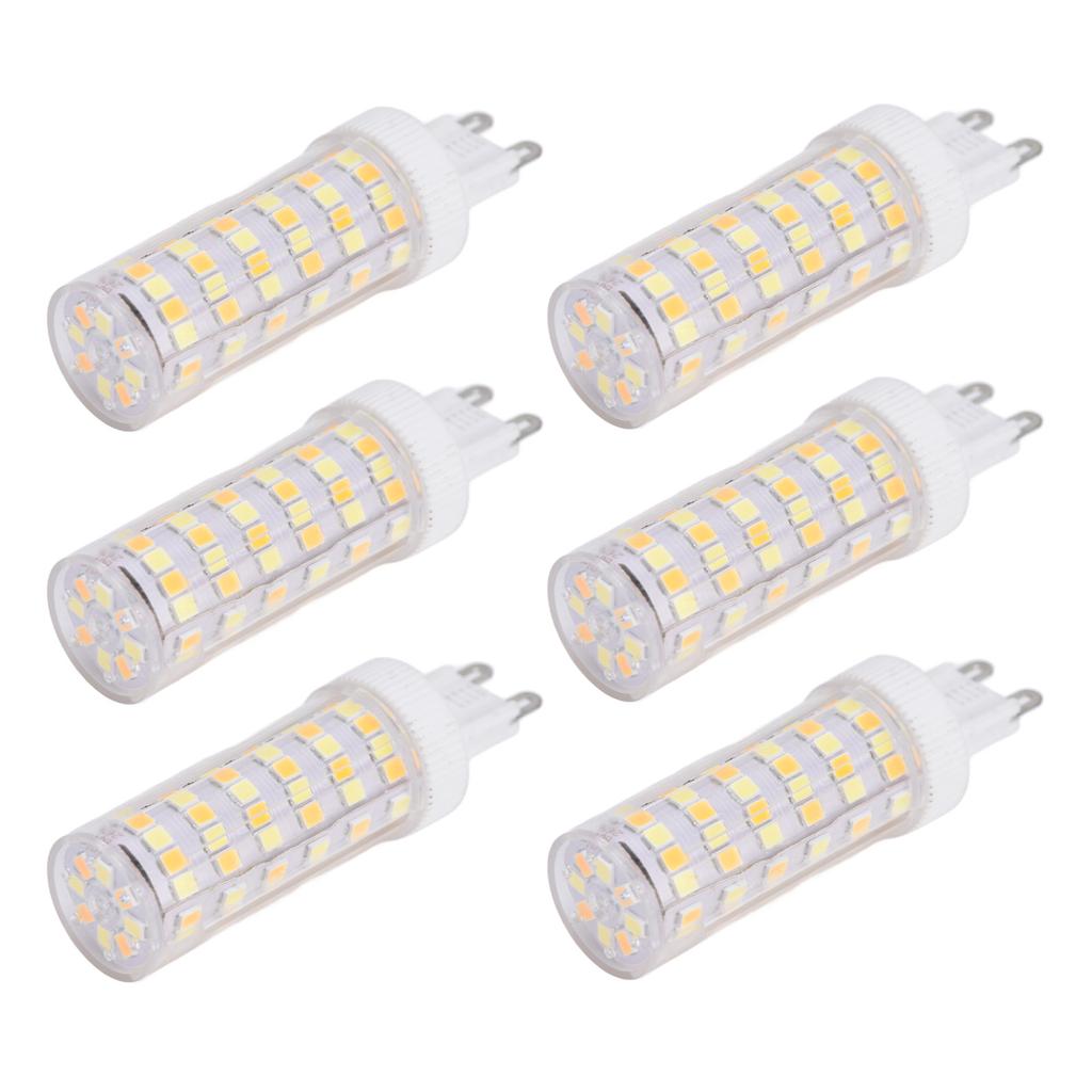 6шт 104 светодиодных лампочек 12 Вт 85?265 В G9 Лампочка 3 Цвета Света Маленькая Настенная Лампочка для Дома