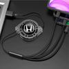 Car Accessories 3 In 1 Fast Charger USB Data Cable For Honda Civic Fit Jazz Accord Pilot CRV Odyssey Passport City Shuttle HRV V CB0