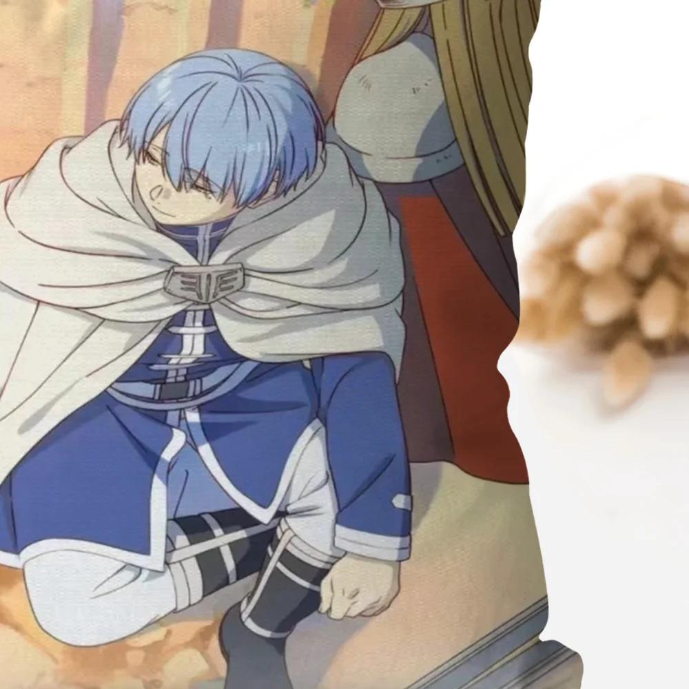 Аниме Фрирен, превыше конца путешествия, Наволочка, Квадратная подушка, Спальня, Диван, Отдых, Комфорт, Автомобиль, Гостиная, Домашний декор 40X40