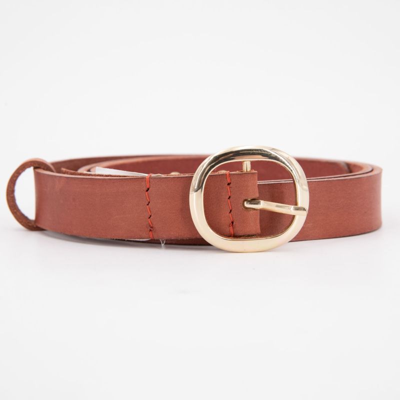 Ремень кожаный Joan с золотой пряжкой для женщин ANTIK BATIK