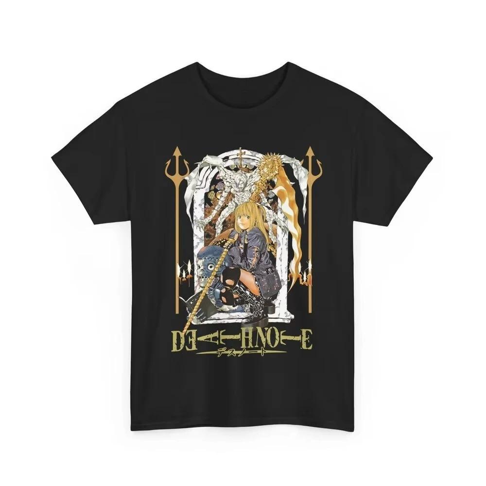 Misa Amane T-shirt Anime Death Note Men Women Oversized Streetwear Y2k Short Sleeve Japanese Manga Tee High Quality Female Male Clothing